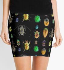 Beetle Pattern Mini Skirt