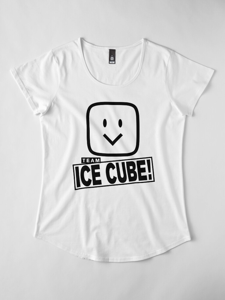 Alternate view of Team Ice Cube! (hanger logo) Premium Scoop T-Shirt