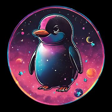 Artwork thumbnail, Cute Space Penguin by inspire-gifts