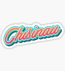 Chisinau Typography Sticker