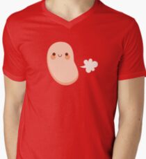 Baked beans farting V-Neck T-Shirt
