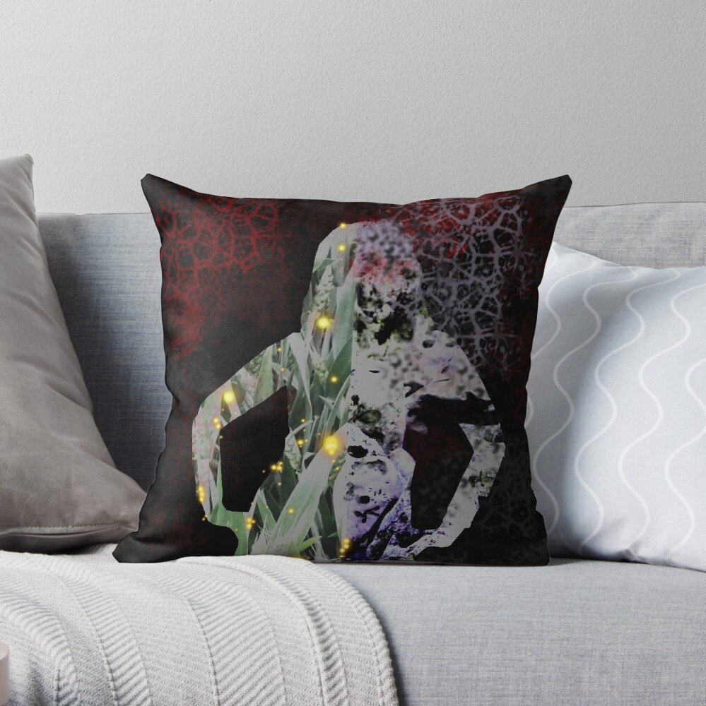 Hel, norse goddess of the underworld Throw Pillow