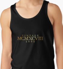 Vintage MCMXCVIII 1998 Birthday & Anniversary (Ancient Gold) Men's Tank Top