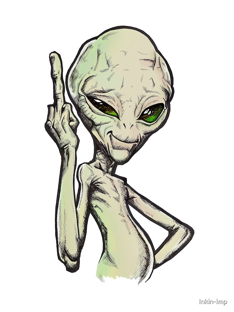 "Paul the Alien" by InkinImp Redbubble