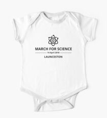 March for Science Launceston logo – black One Piece - Short Sleeve