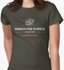 March for Science Launceston logo – light Women's Fitted T-Shirt