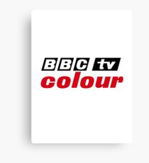 Retro BBC colour logo, as seen at Television Centre Canvas Print