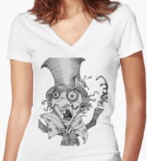 Simply mad Women's Fitted V-Neck T-Shirt