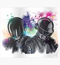 Daft Punk Portrait Poster