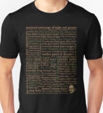 Shakespeare Insults Dark - Revised Edition (by incognita) Unisex T-Shirt