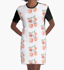 Call Me By Your Name - Peaches Graphic T-Shirt Dress
