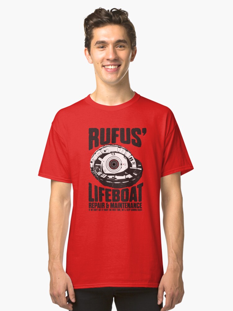 Alternate view of Rufus' Lifeboat Repair and Maintenance Classic T-Shirt