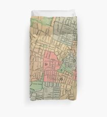 Vintage Map of Hartford Connecticut (1903) Duvet Cover