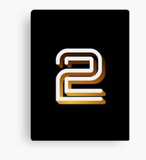 Retro BBC2 logo Canvas Print