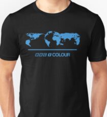 Retro BBC 1 Colour globe graphics Unisex T-Shirt