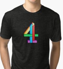 Channel 4 retro logo Tri-blend T-Shirt