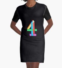 Channel 4 retro logo Graphic T-Shirt Dress