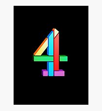 Channel 4 retro logo Photographic Print