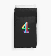 Channel 4 retro logo Duvet Cover