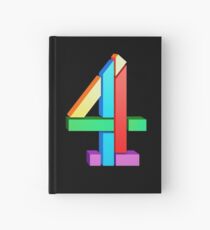 Channel 4 retro logo Hardcover Journal
