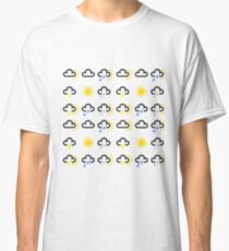 Weather forecast symbols pattern Classic T-Shirt