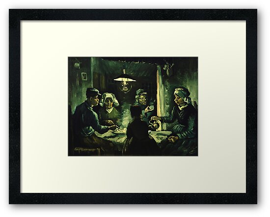 Láminas enmarcadas «Vincent van Gogh - Los comedores de patatas» de ... Láminas enmarcadas «Vincent van Gogh - Los comedores de patatas» de ...