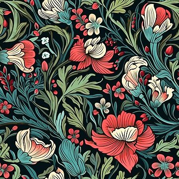 Peculiar Floral Pattern Sticker for Sale by PawsOfNoah