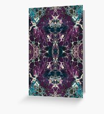 Purple & Turquoise Mirror Greeting Card