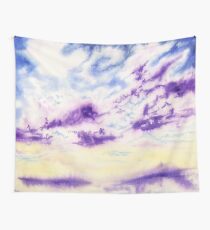 Purple Cloud Sky Wall Tapestry