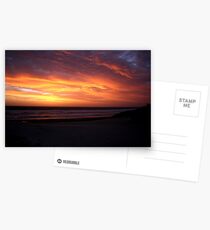 Backbeach Sunset Postcards