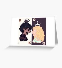 King and Queen Greeting Card