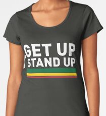 Steh auf / Reggae rasta Vibrationen Frauen Premium T-Shirts
