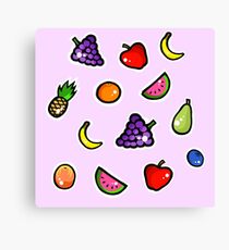 Cutesy fruit Canvas Print