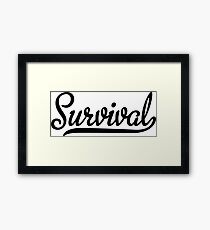 Survival Framed Print