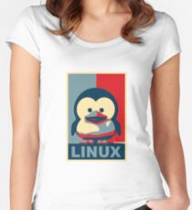 Linux Baby Tux Women's Fitted Scoop T-Shirt
