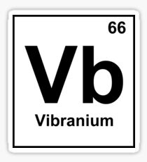 Vibranium Abbildung Sticker