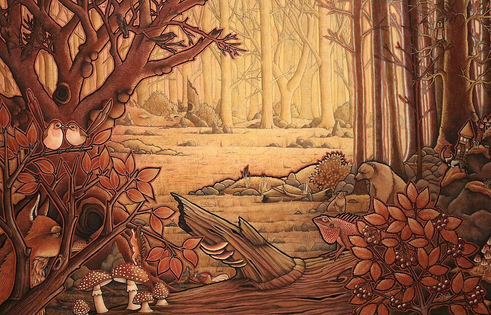 "The Copper Forest" by Ravenari Redbubble