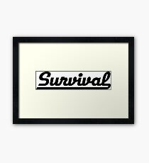 Survival Framed Print