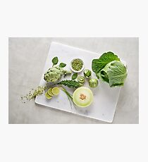 Rainbow Food Series - Green Photographic Print