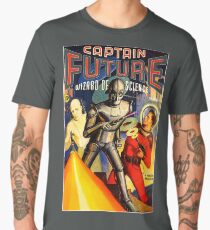 Retro Vintage CAPTAIN FUTURE NO. 1 PULP MAGAZINE ART Men's Premium T-Shirt