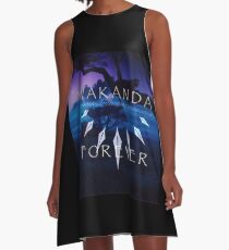 Wakanda Forever A-Line Dress