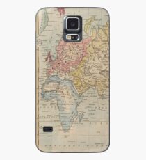 Vintage Map of The World (1823) Case/Skin for Samsung Galaxy