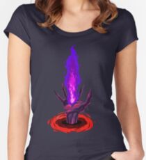Camiseta entallada de cuello ancho Mano de ruptura