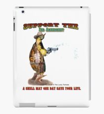 Support the 2nd Amendment Cowboy Turtle iPad Case/Skin