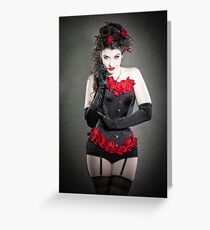 Red Orchids Greeting Card