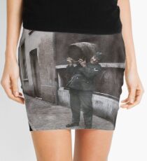 Gefreiter Johann Schür carrying a barrel, Eastern Front, 1941. Mini Skirt