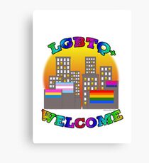 LGBTQ+ Welcome Canvas Print