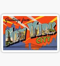 Pegatina Vintage de la ciudad de Nueva York