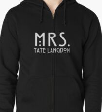 mrs. tate Zipped Hoodie