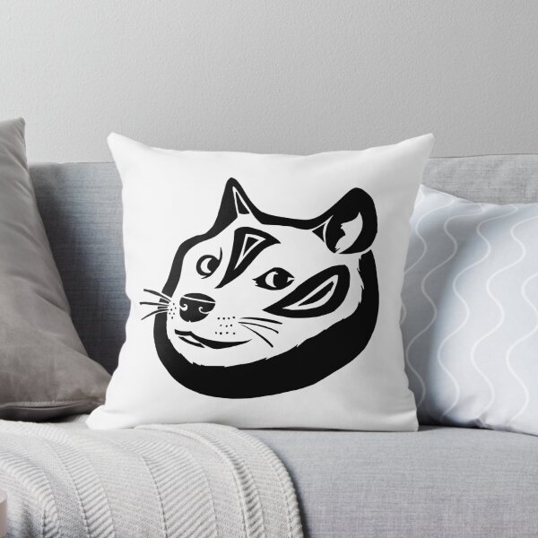 Tribalish Doge Throw Pillow